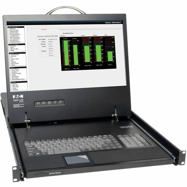 Eaton B021-000-19 Tripp Lite by Eaton Kit de Cable de Consola KVM de Montaje en Rack con LCD 19" PS/2 1U TAA GSA