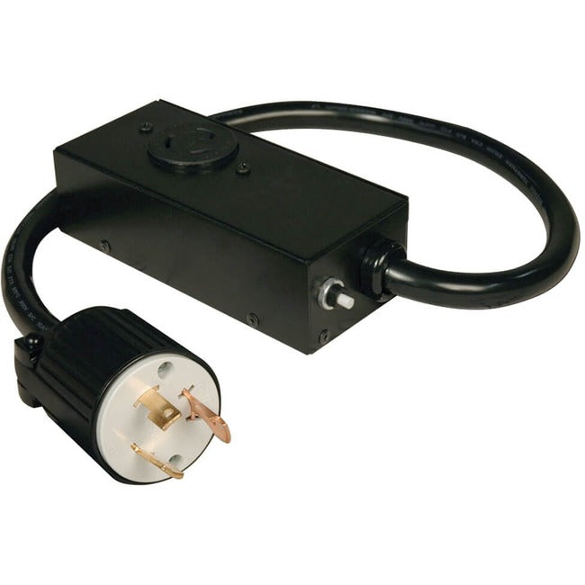 Eaton P043-002 Cable de Extensión de Energía Tripp Lite by Eaton NEMA L5-30P a NEMA L5-20R con Interruptor - 20A 120V 10 AWG 2 ft. (0.61 m) Negro