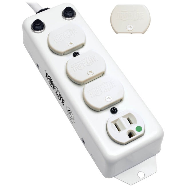 Eaton PS-415-HG-OEM Tripp Lite Series Safe-IT UL 1363A Regleta de Energía de Grado Médico para Proximidad de Atención al Paciente, 4x Tomas de 15A de Grado Hospitalario, Cable de 15 ft