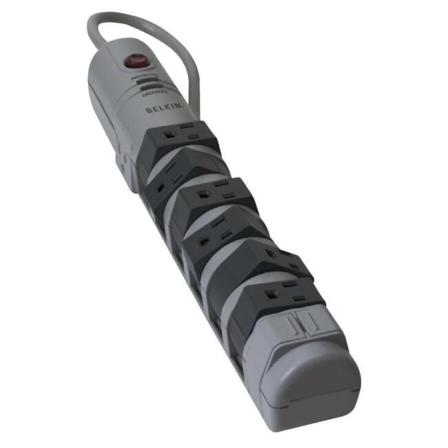 Belkin International INC BP108000-06 Protector contra Sobretensiones Belkin de 8 Tomas con Enchufe Pivotante, Cable de 6 ft