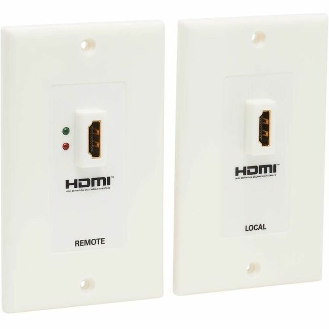 Eaton P167-000 Tripp Lite by Eaton HDMI over Dual Cat5/Cat6 Extender Wall Plate Kit with Transmitter and Receiver TAA