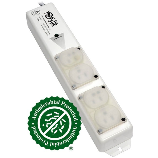 Eaton PS-415-HGULTRA Tripp Lite Series Safe-IT UL 60601-1 Medical-Grade Power Strip for Patient-Care Vicinity, 4 15A Hospital-Grade Outlets, Safety Covers, 15 ft. Cord