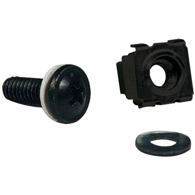 Eaton SRCAGENUTS Tripp Lite by Eaton SmartRack Kit de hardware con orificios cuadrados con 50 tornillos y arandelas M6