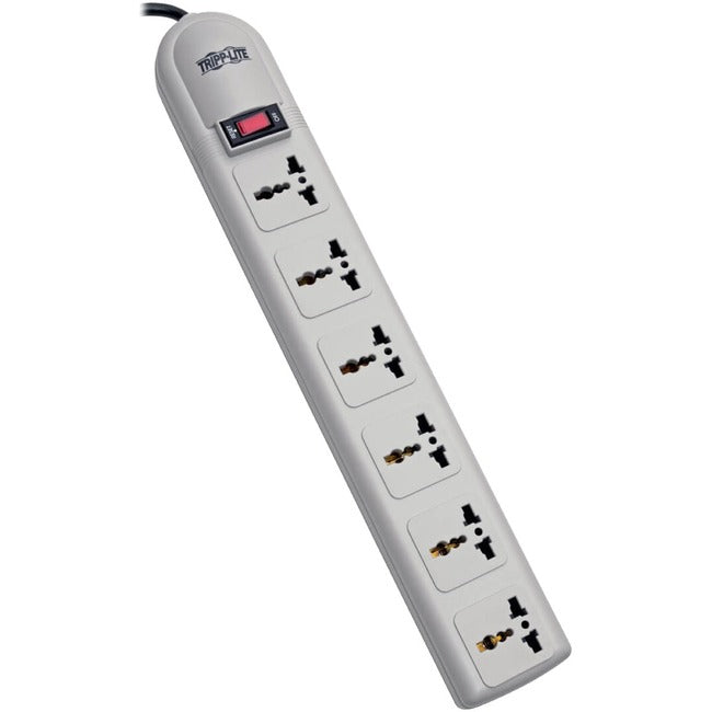 Eaton SUPER6OMNIB Tripp Lite Series Protect It! 230V 6-Universal Outlet Surge Protector, 1.8M Cord, British Plug, 750 Joules