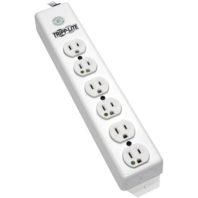 Eaton PS-602-HG Tripp Lite by Eaton Safe-IT Medical-Grade Power Strip UL 1363 6x Hospital-Grade Outlets Antimicrobial 1.5 ft. (0.45 m) Cord