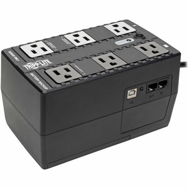 Eaton ECO350UPS Tripp Lite Series 350VA 210W Standby UPS - 6 NEMA 5-15R Outlets, 120V, 50/60 Hz, 5-15P Plug, ENERGY STAR, Desktop/Wall