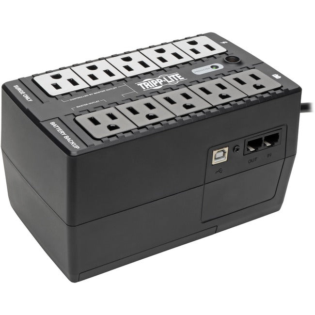 Eaton ECO550UPS Tripp Lite by Eaton UPS 550VA 300W Standby UPS - 10 NEMA 5-15R Outlets 120V 50/60 Hz 5-15P Plug ENERGY STAR Desktop/Wall