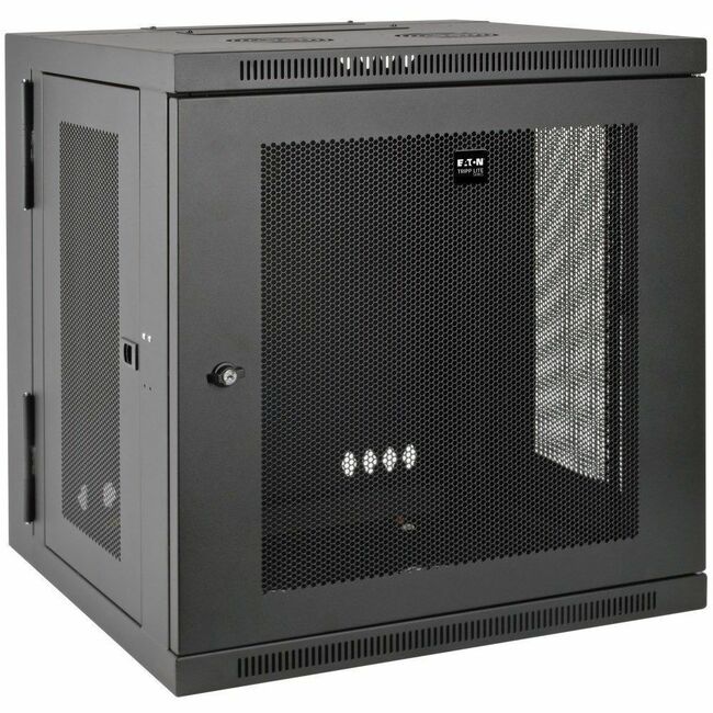 Eaton SRW12US Tripp Lite by Eaton SmartRack 12U Recinto de Montaje en Pared Perfil Bajo Profundidad de Conmutador Gabinete de Bastidor Pequeño Bisagra Trasera