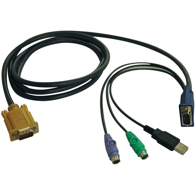 Eaton P778-015 Tripp Lite by Eaton Cable Combinado USB/PS2 para Conmutadores KVM NetDirector B020-U08/U16 y KVM B022-U16 15 ft. (4.57 m)