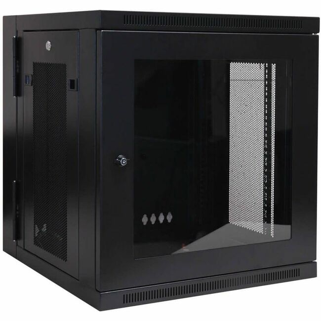 Eaton SRW12USG Tripp Lite by Eaton SmartRack 12U Low-Profile Switch-Depth Wall-Mount Small Rack Enclosure Clear Acrylic Window Hinged Back