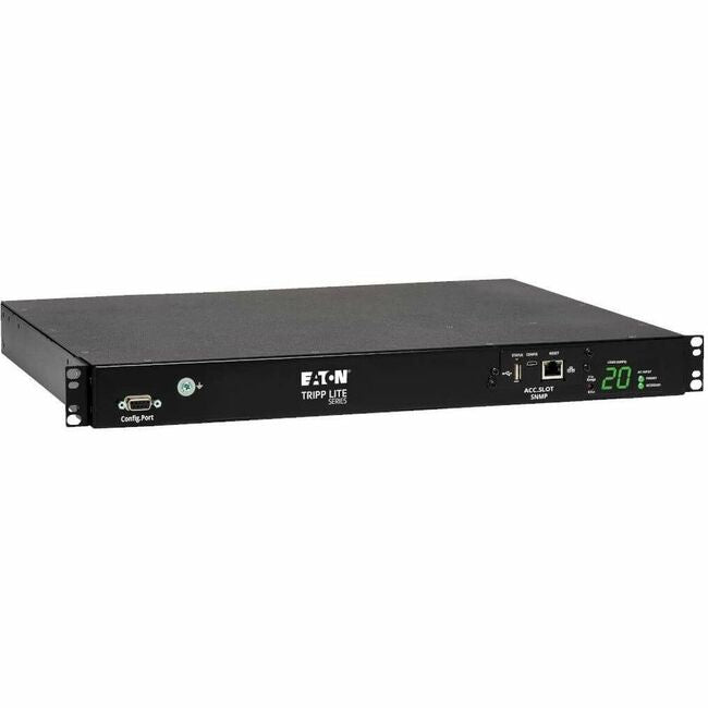 Eaton PDUMH20HVATNET Tripp Lite by Eaton PDU 3.8kW Monofásico Conmutado Transferencia Automática PDU Dos Entradas C20 200-240V 8 Salidas C13 y 2 C19 1U TAA