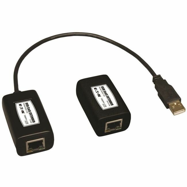 Eaton B202-150 Tripp Lite by Eaton Extensor USB de 1 Puerto sobre Cat5/Cat6 Transmisor y Receptor hasta 150 ft. (45.72 m) TAA