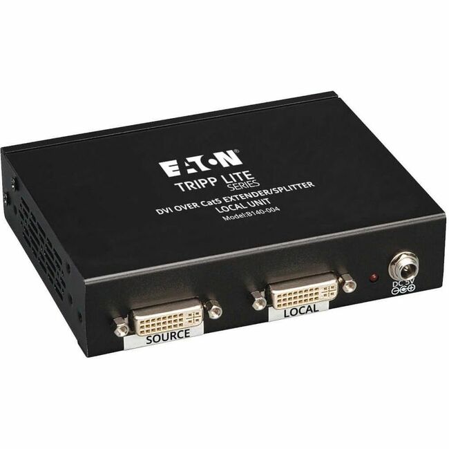 Eaton B140-004 Tripp Lite Series Divisor/Extensor DVI de 4 Puertos sobre Cat5/6, Transmisor de Estilo Caja para Video, DVI-D Enlace Único, 200 ft. (60 m), TAA