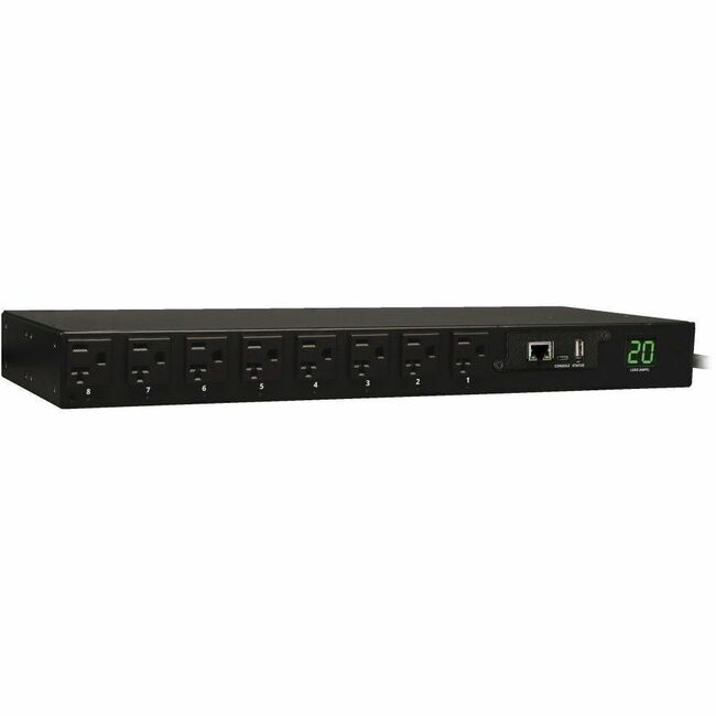 Eaton PDUMH20NET Tripp Lite by Eaton PDU 1.9kW Single-Phase Switched PDU - LX Interface 120V Outlets (16 5-15/20R) L5-20P/5-20P Input 12 ft. (3.66 m) Cord 1U Rack-Mount TAA