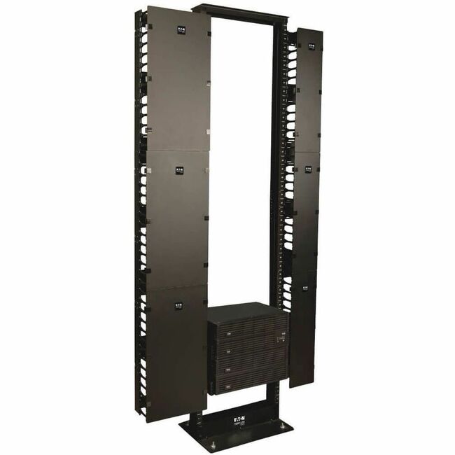 Eaton SRCABLEVRT12 Tripp Lite by Eaton SmartRack 12-in. (30.48 cm) Ancho Gestor de Cables Vertical de Alta Capacidad - Conducto de dedos dobles con cubierta