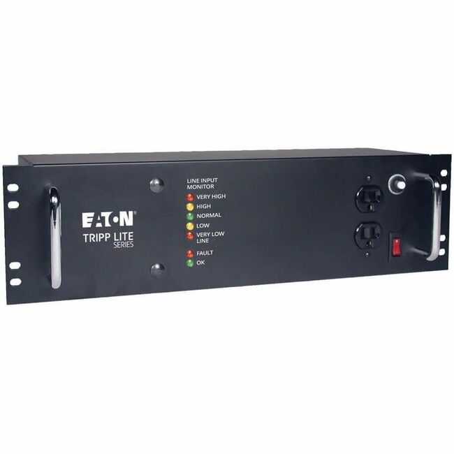 Eaton LCR2400 Tripp Lite by Eaton 2400W 120V 3U Rack-Mount Power Conditioner with Automatic Voltage Regulation (AVR) AC Surge Protection 14 Outlets