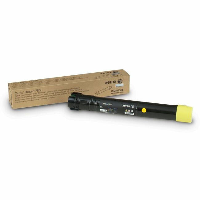 Xerox 106R01568 Genuine Phaser&reg; 7800 Cartucho de Tóner Amarillo de Alta Capacidad (17200 Páginas) - 106R01568
