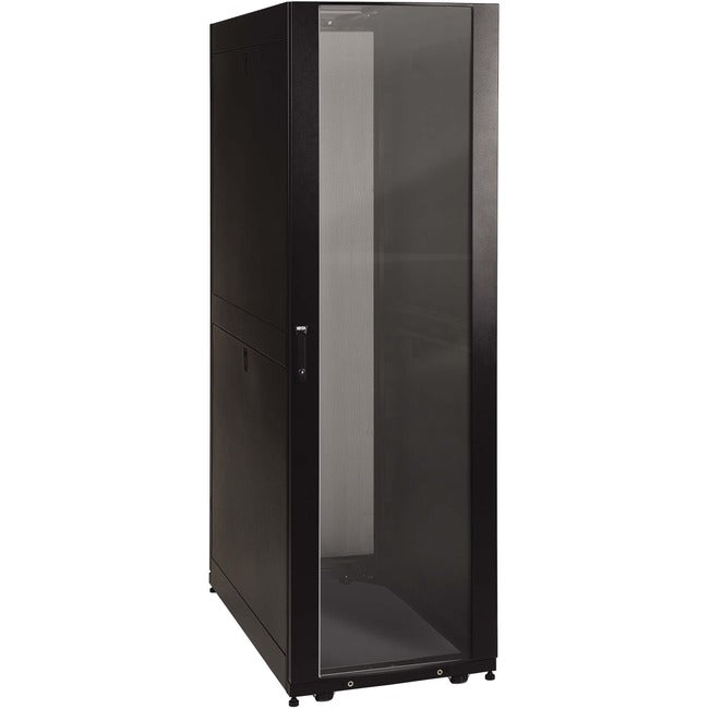Eaton SR42UBG Tripp Lite by Eaton SmartRack 42U Gabinete de Recinto de Bastidor de Profundidad Estándar con Ventana de Acrílico Transparente