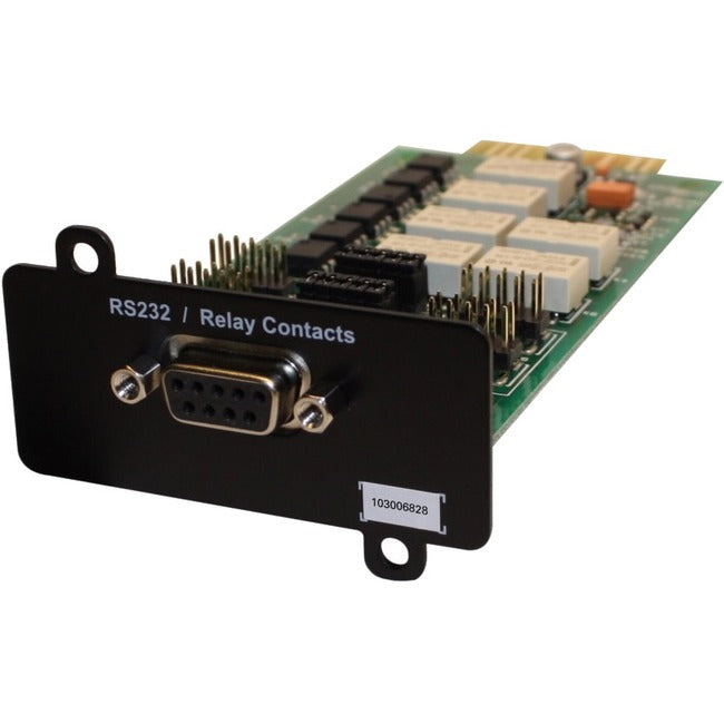 Eaton RELAY-MS Tarjeta de Interfaz de Relé/Serie DB9 RS-232 Eaton Mini-Slot para Sistemas de SAI de Iones de Litio Eaton 5PX G2, 9SX y 9PX