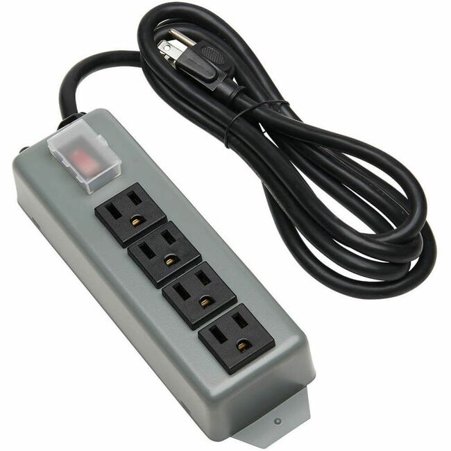 Eaton UL603CB-6 Tripp Lite Series Regleta de Energía Industrial, 4 Salidas, Cable de 6 ft. (1.8 m), Cubierta de Interruptor con Bloqueo