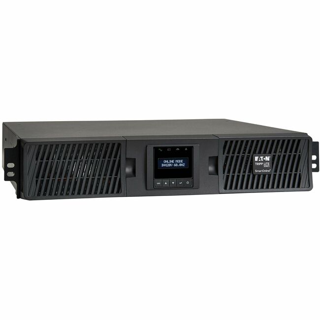 Eaton SU1500RTXLCD2U Tripp Lite by Eaton series UPS SmartOnline 1500VA 1350W 120V Convertidor Doble Onda Sinusoidal UPS - 8 Tomas de corriente, Funcionamiento Extendido, Opción Tarjeta de Red, LCD, USB, DB9, 2U Rack/Torre