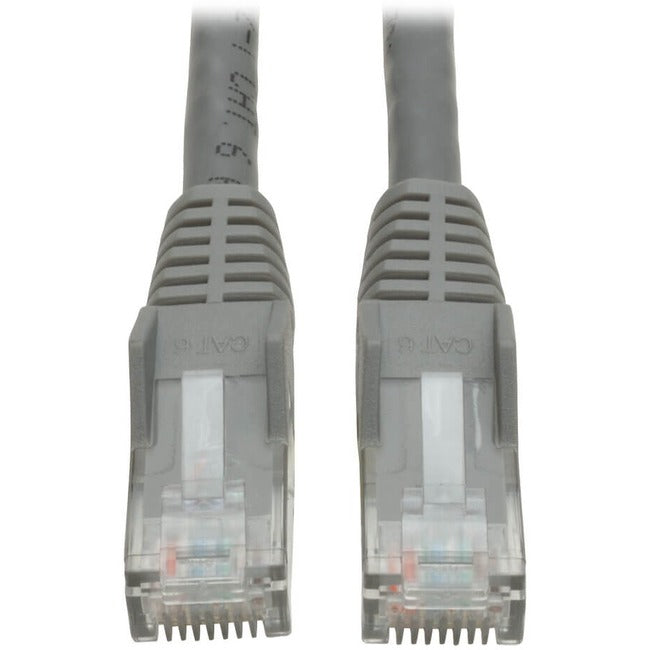 Eaton N201-075-GY Tripp Lite Series Cat6 Gigabit Snagless Molded (UTP) Ethernet Cable (RJ45 M/M), PoE, Gray, 75 ft. (22.86 m)