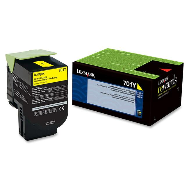 Lexmark 70C10Y0 Cartucho de tóner Lexmark 701Y