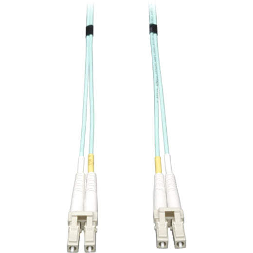 Eaton N820-35M Tripp Lite Series 10Gb Duplex Multimode 50/125 OM3 LSZH Fiber Patch Cable, (LC/LC) - Aqua, 35M (115 ft.)