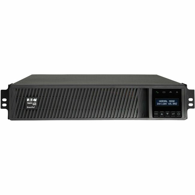 Eaton SMART2200RM2UN Tripp Lite by Eaton series SmartPro 1950VA 1950W 120V Line-Interactive Sine Wave UPS - 7 Outlets, Extended Run, Network Card Included, LCD, USB, DB9, 2U Rack/Tower
