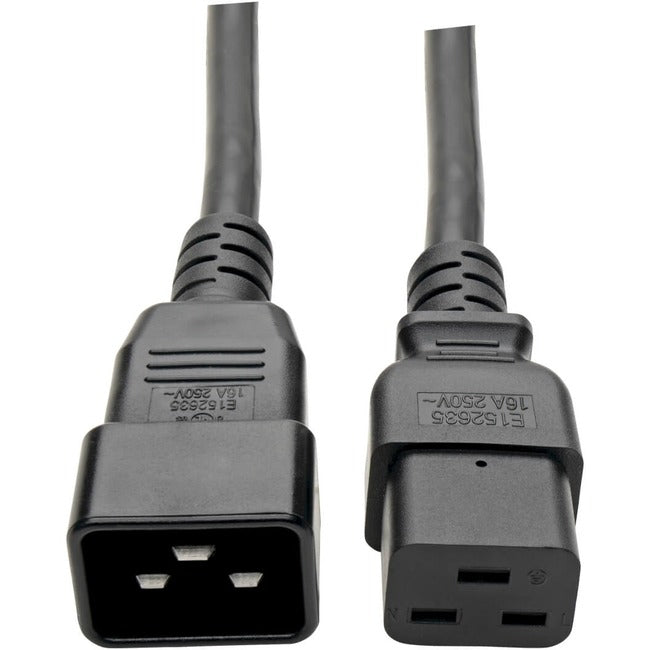 Eaton P036-010 Tripp Lite by Eaton Cable de Extensión de Potencia C19 a C20 - Servicio Pesado 20A 250V 12 AWG 10 ft. (3.05 m) Negro