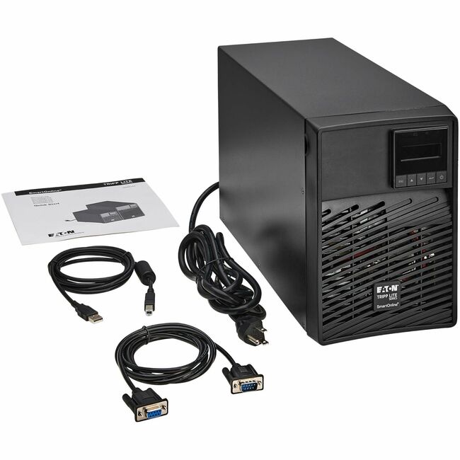 Eaton SU1500XLCD Tripp Lite by Eaton series SmartOnline 1500VA 1350W 120V Conversión Doble UPS - 6 Salidas, Funcionamiento Extendido, Opción de Tarjeta de Red, LCD, USB, DB9, Torre