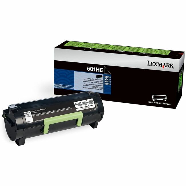 Lexmark 50F1H0E Cartucho de tóner láser original Lexmark Unison de alto rendimiento - Programa de devolución - Paquete Negro