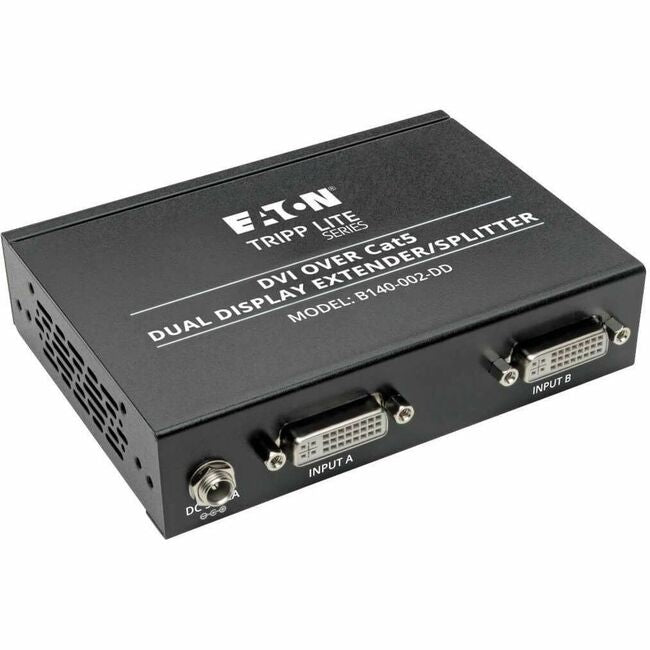 Eaton B140-002-DD Tripp Lite by Eaton Divisor/Extensor DVI de 2 Puertos sobre Cat5/6 Transmisor Tipo Caja para Video Pantalla Dual DVI-D 200 ft. (60 m) TAA