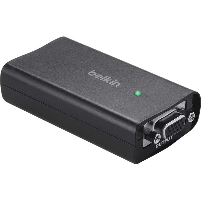 Belkin International INC F2CD053 Belkin HDMI a VGA + Adaptador de Audio 3.5mm Conversor de Video - Negro - 1 x HDMI (Tipo A) Audio/Video Digital - 1 x HD-15 Hembra VGA, 1 x Audio Estéreo Mini-phone - 1920 x 1080 Compatible - Negro