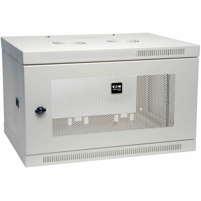 Eaton SRW6UW Tripp Lite Series SmartRack 6U Gabinete de Rack Montado en Pared de Perfil Bajo Profundidad de Switch, Blanco