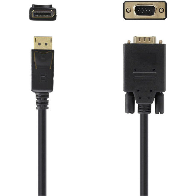 Belkin International INC F2CD033B06 Cable Belkin DisplayPort a VGA, 6 ft - compatible hasta 1920 x 1080 píxeles - M/M