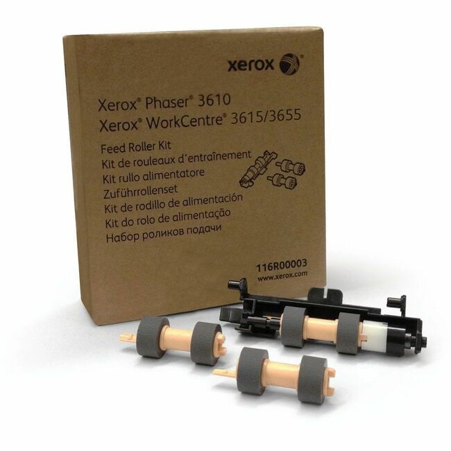 Xerox 116R00003 Kit de Rodillo de Bandeja de Medios Xerox Genuino Para Phaser 3610/WorkCentre 3615/VersaLink B400/B405 (incluye 2 Rodillos de Alimentación Para 1 Bandeja, 1 Ensamblaje de Rodillo) Artículo de Larga Duración, Típicamente No Requerido
