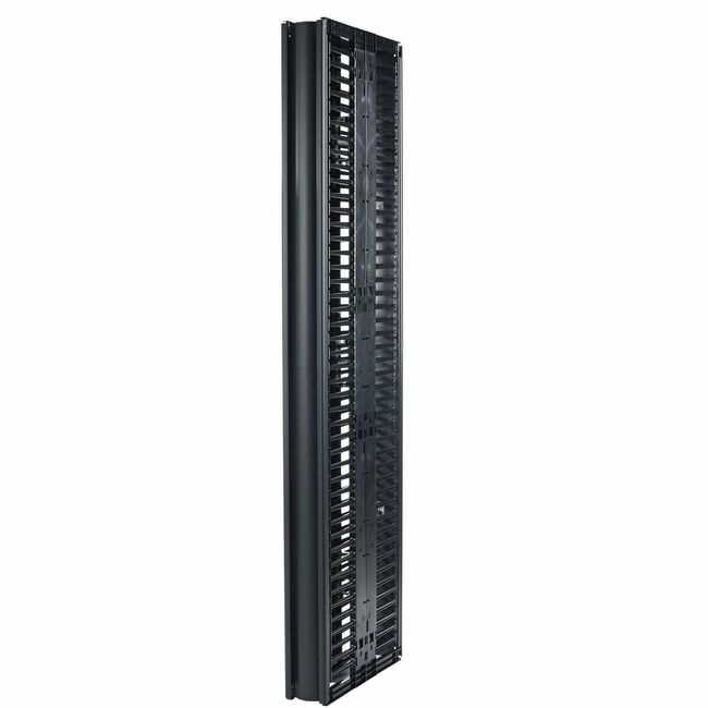 APC BY Schneider Electric AR8725 APC Valueline, Administrador vertical de cables para bastidores de 2 y 4 postes, 84"H X 6"W, doble cara con puertas