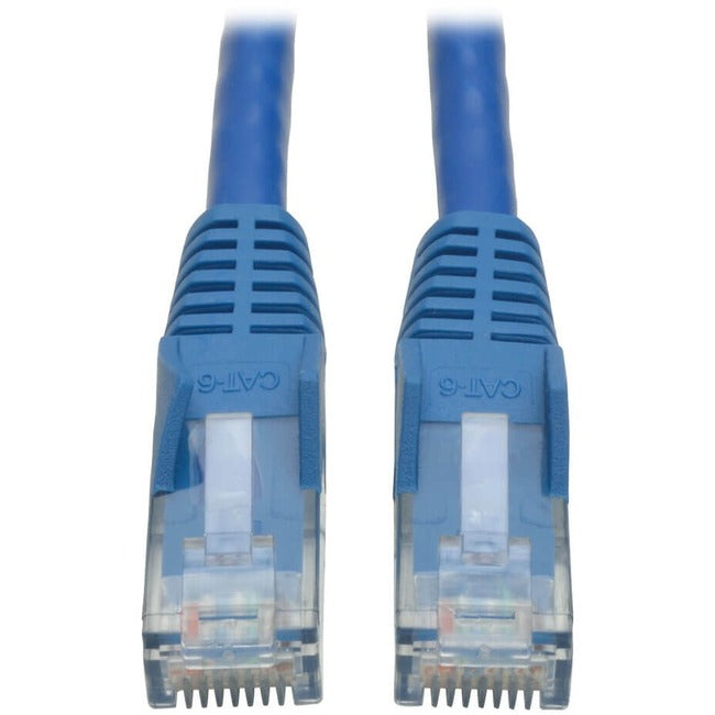 Eaton N201-005-BL50BP Tripp Lite by Eaton Cable de Ethernet Cat6 Gigabit sin Enganches Moldeado (UTP) (RJ45 M/M) PoE Azul 5 ft. (1.52 m) Paquete a Granel de 50 Piezas