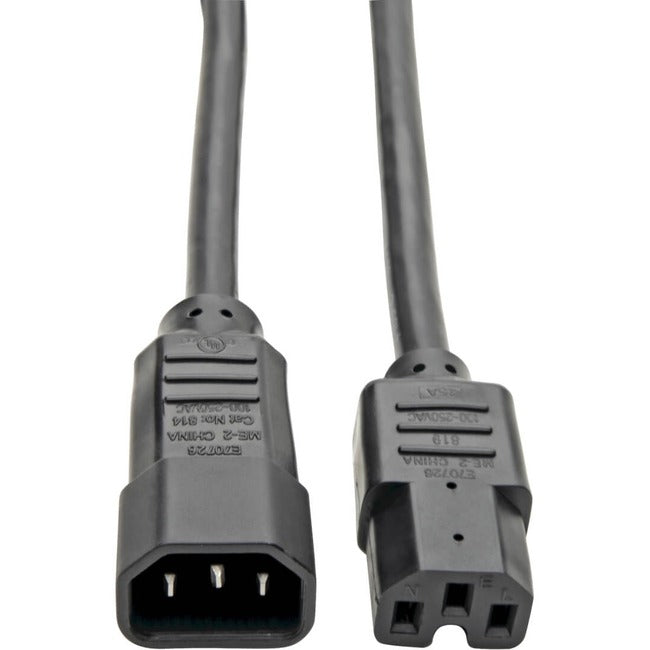 Eaton P018-010 Tripp Lite by Eaton Cordón de Alimentación C14 a C15 - Servicio Pesado 15A 250V 14 AWG 10 ft. (3.05 m) Negro
