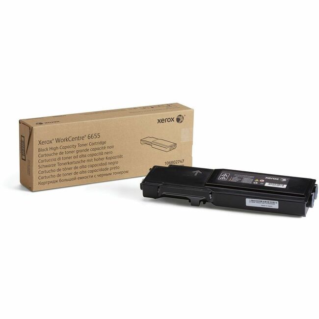 Xerox 106R02747 Cartucho de Tóner Negro de Alta Capacidad Genuino Xerox WorkCentre® 6655/6655i (12000 Páginas) - 106R02747