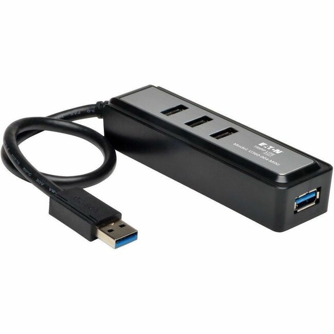 Eaton U360-004-MINI Tripp Lite by Eaton Hub USB 3.0 Superspeed Portátil de 4 Puertos con Cable Integrado
