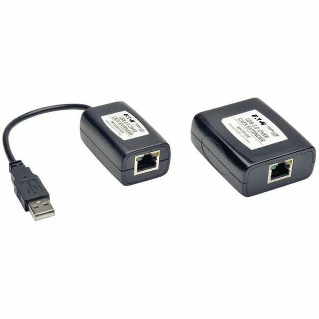 Eaton B203-101-PNP Tripp Lite by Eaton Kit Extensor USB 2.0 de 1 Puerto Plug-and-Play sobre Cat5/Cat6 Transmisor y Receptor USB hasta 164.04 ft. (50M) TAA