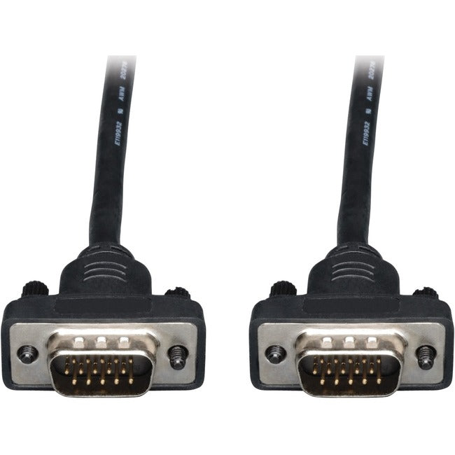 Eaton P502-050-SM Cable Coaxial RGB VGA de Alta Resolución Perfil Bajo Serie Eaton Tripp Lite (HD15 M/M), 50 ft. (15.24 m)