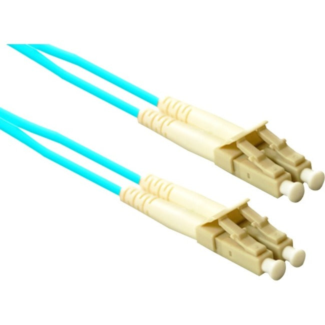 Enet Solutions, Inc. LC2-10G-100F-ENC ENET 100FT LC/LC Duplex Multimode 50/125 10Gb OM3 o Mejor Cable de Parche de Fibra Aqua 100 pie LC-LC Probado Individualmente