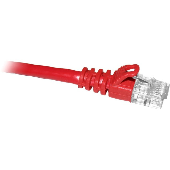Enet Solutions, Inc. C6-RD-25-ENC ENET Cat6 Rojo Cable de Parche 25 Pies con Bota Moldeada Antienganche (UTP) Cable de Parche de Red de Alta Calidad RJ45 a RJ45 - 25Ft