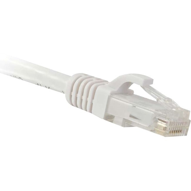 Enet Solutions, Inc. C6-WH-25-ENC Cable de Conexión Cat6 Blanco de 25 Pies ENET con Bota Moldeada sin Enganche (UTP) Cable de Conexión de Red de Alta Calidad RJ45 a RJ45 - 25Ft