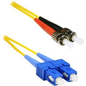 Enet Solutions, Inc. SCST-SM-1M-ENC ENET 1M SC/ST Duplex Single-mode 9/125 OS1 o Mejor Cable de Parche de Fibra Amarillo 1 metro SC-ST Probado Individualmente