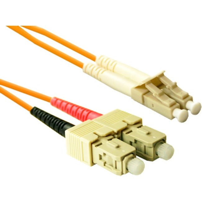 Enet Solutions, Inc. SCLC-10M-ENC ENET 10M SC/LC Duplex Multimode 62.5/125 OM1 o Superior Cable de Parche Fibra Óptica Naranja 10 metros SC-LC Probado Individualmente