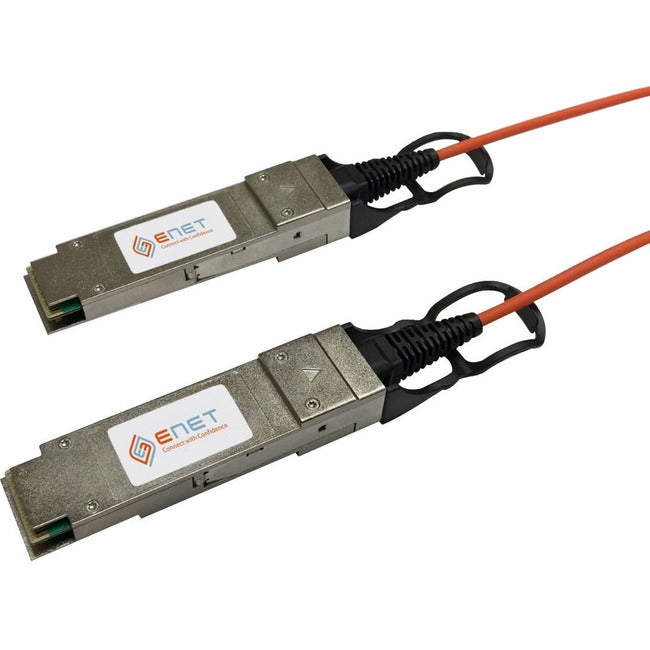 Enet Solutions, Inc. QSFP-H40G-AOC10M-ENC ENET Cisco Compatible QSFP-H40G-AOC10M TAA Compliant Functionally Identical 40G QSFP+ to QSFP+ Active Optical Cable (AOC) Assembly 10m